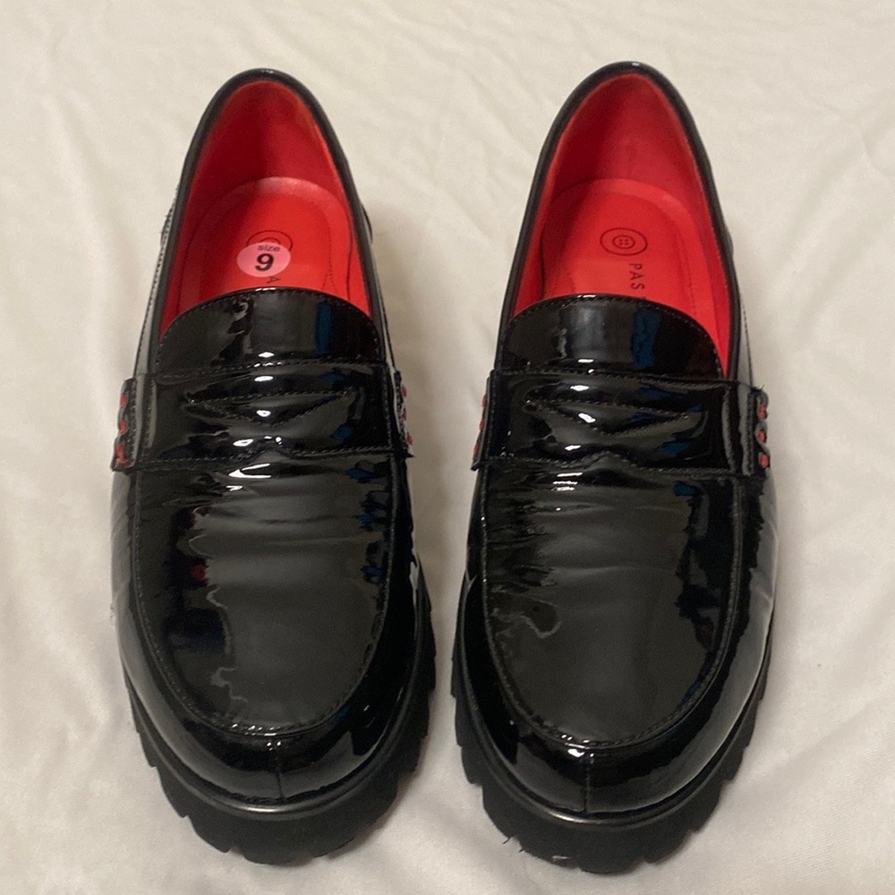 Pad de Rouge classic patent leather loafers - Size 39/9